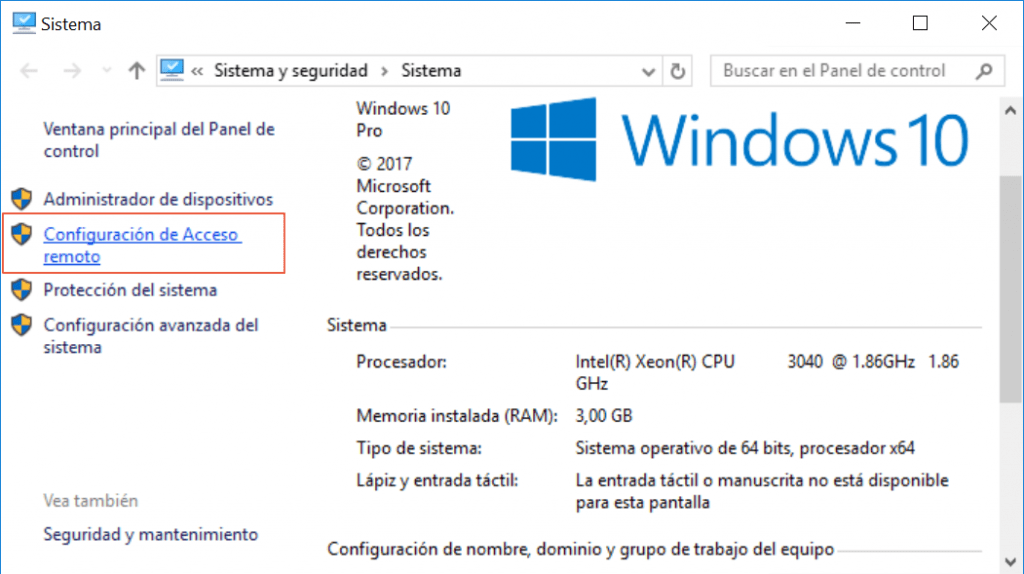 Conexión a Escritorio Remoto en Windows Buscar Tutorial