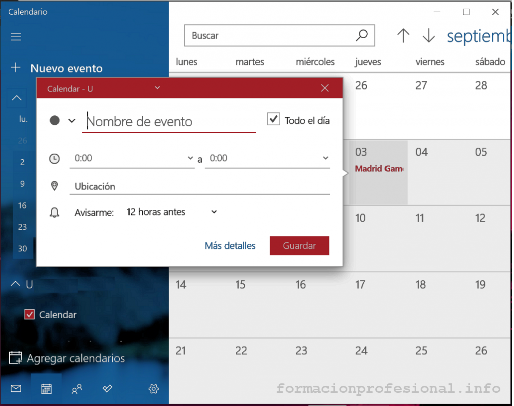 El Calendario De Windows Buscar Tutorial