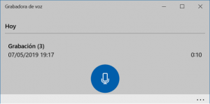 Grabadora de Windows 10