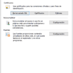 Opciones de Internet en Windows