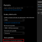 Conectar una pantalla inalámbrica en Windows